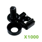 1000 Pack Lot - M6 Rack Mount Cage Nuts & Screws W/washers Square Clips Server. Fixed Price $287.99.