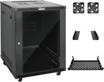15u Enclosed Wall Mount Rack Kit With Glass Door For Network & Av Gear. Fixed Price $499.99.