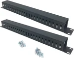 2 Pack 1u 19 Inch Cable Manager Horizontal Rack Mount 24 Slot Metal Finger Duct. Fixed Price $35.50.