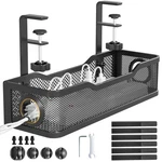 Under Desk Cable Management Tray Black, Cinati Wire 13.4"-1 Pack, Black. Fixed Price $33.04.