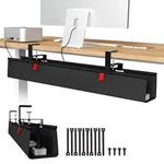 Univivi No Drill Under Desk Cable Management Tray, 36" Cord Organizer For Tab.... Fixed Price $64.62.