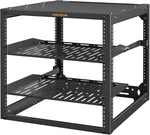 Perlegear 10u Open Frame Server Network Rack 19-inch Vented Shelves Pgser02b. Fixed Price $129.95.
