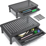Evoomi Back Saver Monitor Stand For Desk - 2 Pack Riser Blackish Gray. Fixed Price $25.63.