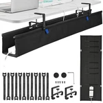 48 Inch Under Desk Cable Management Tray Clamp Screw Mount Organizer Hiders. Fixed Price $60.44.