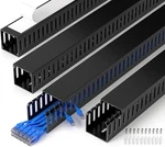 Zhiyo 66in(4x L16.5in) Professional Server Rack Cable Management Raceway 4 Pc. Fixed Price $28.00.