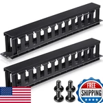 Leinuosen 4x 1u Server Rack Cable Management Horizontal Mount Wire Organizer 12. Fixed Price $74.63.