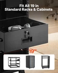 4u Rack Mount Drawer, 50 Lbs Max Load-bearing, Lockable Server Cabinet Case, Sli. Fixed Price $89.00.