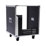 12u Cabinet Rolling Network Rack Audio Studio Video Telecom Equipment Black. Fixed Price $67.43.