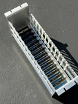 Mupac Card Cage, 19" Rack Mount, 26 Slots, 13 Loaded, Wire-wrap, 4.5"x6.5" Cards. Fixed Price $399.00.