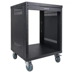 Sound Town 12u Universal Steel Rack, W/ 3" Locking Casters, Vented Side Panel.... Fixed Price $198.14.