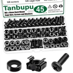 45pack M6 X 16mm Rack Mount Cage Nuts, Screws, Washers, Black Server Scr.... Fixed Price $18.27.