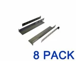 1u Rack Mount Adjustable Shelf Rails - Gruber 34-102100 (8 Pack). Fixed Price $585.00.