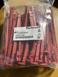 A Bag Of 25 Or 50 .schroff Card Guide Rail P/n 64560 005, 160 Mm Deep Red. Fixed Price $39.95.