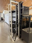 Chatsworth 45u 2 Post Open Frame Network Rack W/ Vertical Cable Management. Fixed Price $90.00.