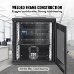 Vevor 12u Wall Mount Steel Server Cabinet 25.2x15.5x17.7in. Depth Network Rack. Fixed Price $106.76.