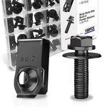 100 Pack M6-1.0 Body Bolts And Extruded U-nuts Black Steel Car Clips Fastene. Fixed Price $16.71.