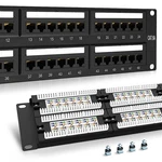 2u 48 Port Patch Panel Cat6a Panel(ec Listed) Rack Mount 19inch Etherne.... Fixed Price $51.83.