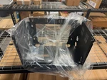 Rack-pivot Frame-6u, 12ind, 1pr Fixed Rails, Blk Lowell Pfr612. Fixed Price $100.00.