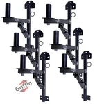 6-pack Wall Mountable Pa Speaker Bracket Stands Griffin Level Tilt Adjustments. Fixed Price $121.00.