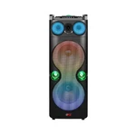 Qfx Dual 12" Party Speaker, Rechargeable Battery, Led Lights, Bluetooth, 2 Way. Fixed Price $234.99.