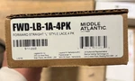 Middle Atlantic Fwd-lb-1a-4pk - Straight "l" Style Lace Bar (4-pack). Fixed Price $6.00.