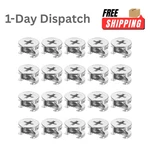 Uxcell 20pcs Cam Lock Nuts 15mm Furniture Connector Fittings Cabinet Fasteners. Fixed Price $15.47.
