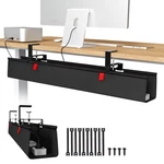 Univivi No Drill Under Desk Cable Management Tray, 36" Cord Organizer For Tab.... Fixed Price $64.80.