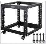 Riveco 9u Open Frame Server Rack With Casters- Heavy Duty 4 Post Quick Assembly. Fixed Price $49.99.